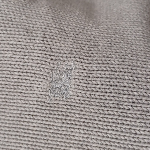 Burberry Zip Front Cotton Ribbed Collar Cardigan- Sz. 44/10 - Picture 3 of 15